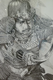 甲冑を着た武士