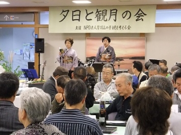 川野辺洋鵬さん、中西充鵬さんらと”荒城の月”を合唱しました。